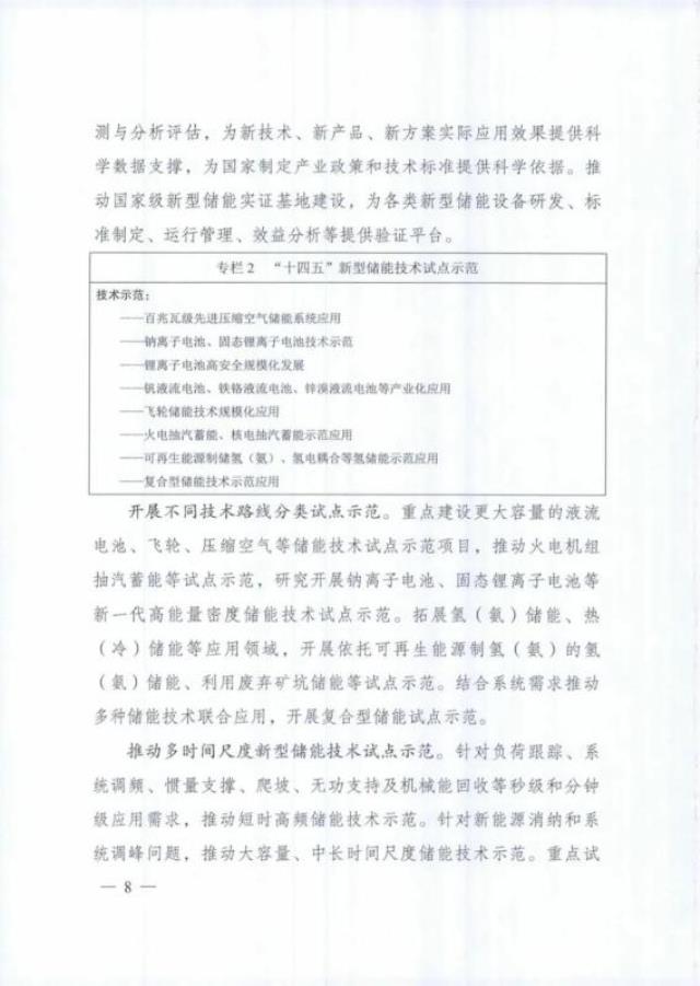 2022年储能政策发布：国家发改委与国家能源局联合印发 《“十四五”新型储能发展实施方案》