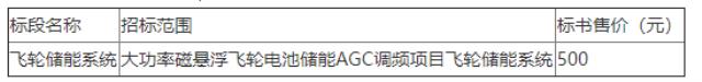 南京国电南自新能源飞轮储能AGC调频项目飞轮储能系统招标