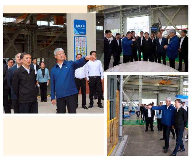 江阴市委书记许峰一行观摩双良绿电制氢装备项目