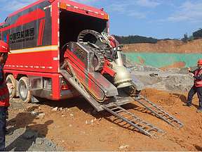 排水神器 龙吸水 设备亮相南宁抽水蓄能电站开展实战演练