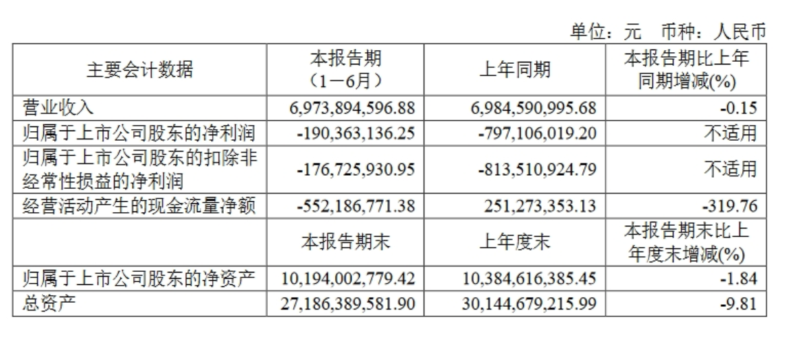 孚能科技2024半年报：上半年营收69.7亿元