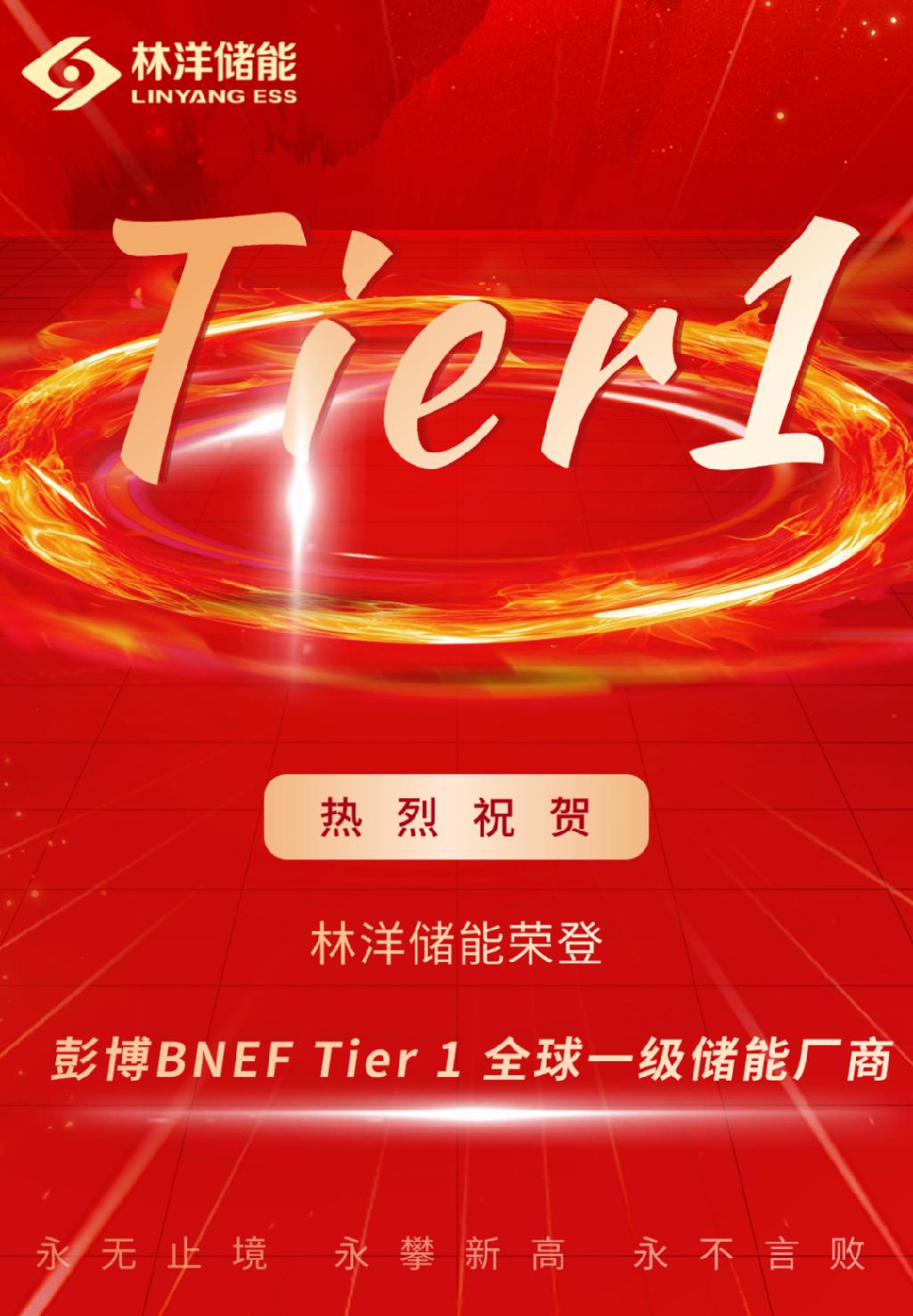 Tier 1 ! 林洋储能获评彭博BNEF Tier 1 全球一级储能厂商